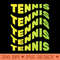 Tennis, Word Repeat, Wave Style - Download PNG Graphics - Flexibility