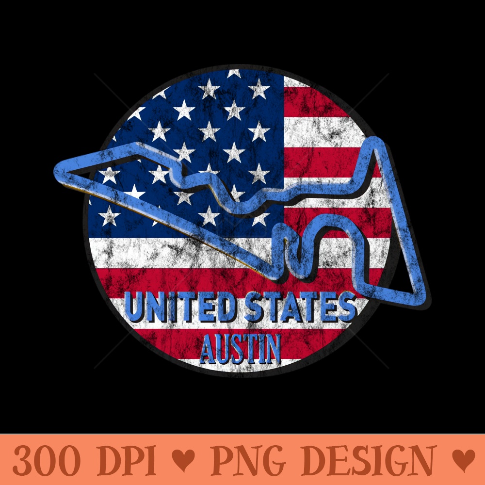 United States Austin Track - Sublimation PNG - Popularity