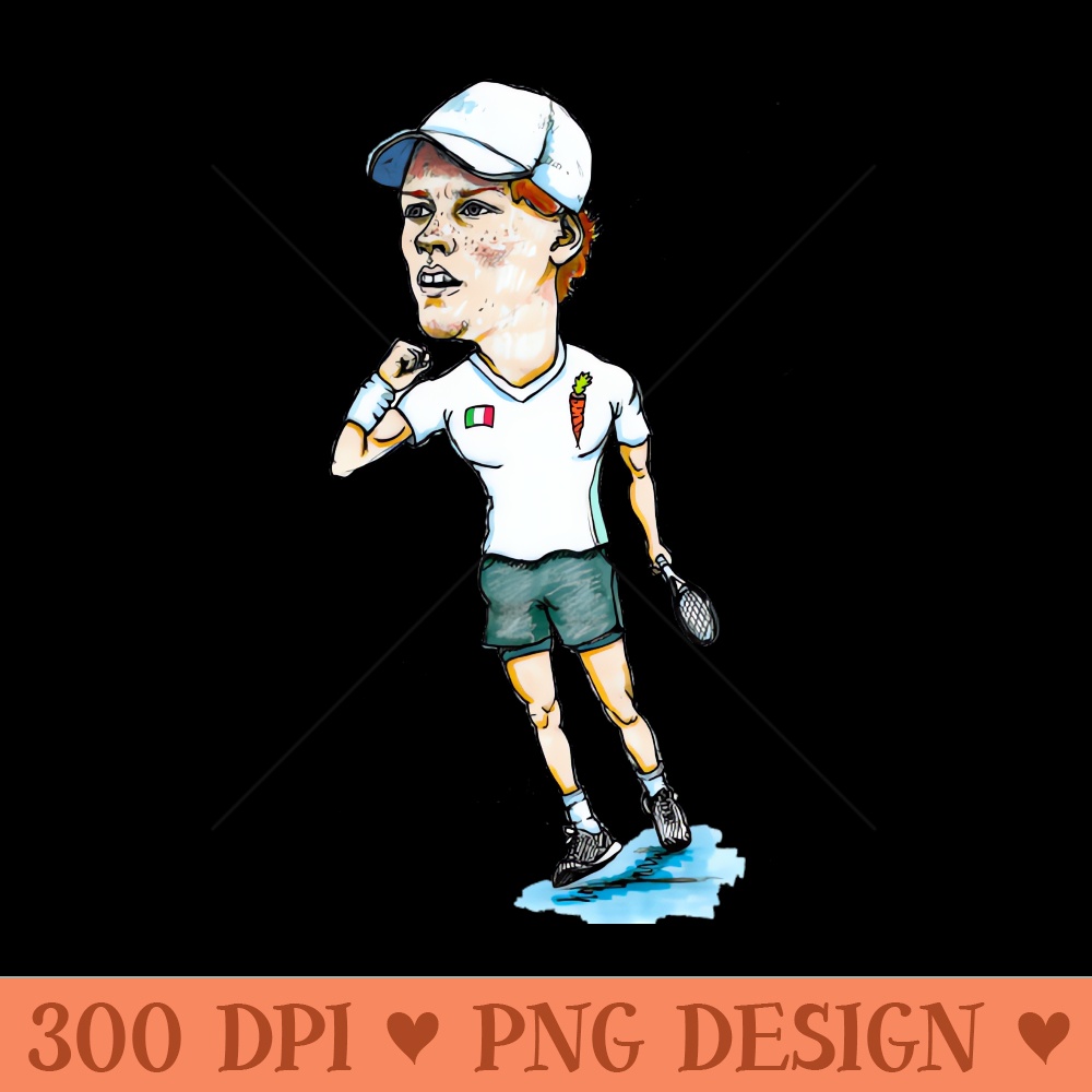 Jannik Sinner Pro Tennis - PNG Download Bundle - Unique