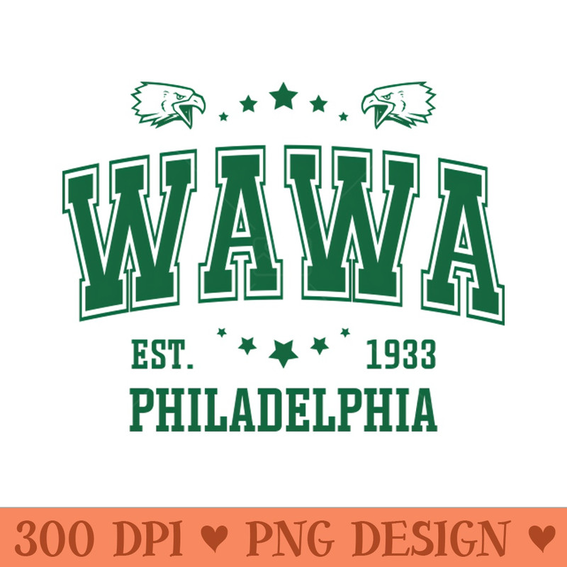 Retro Vintage Eagles Wawa - Premium PNG Downloads - Professional Design