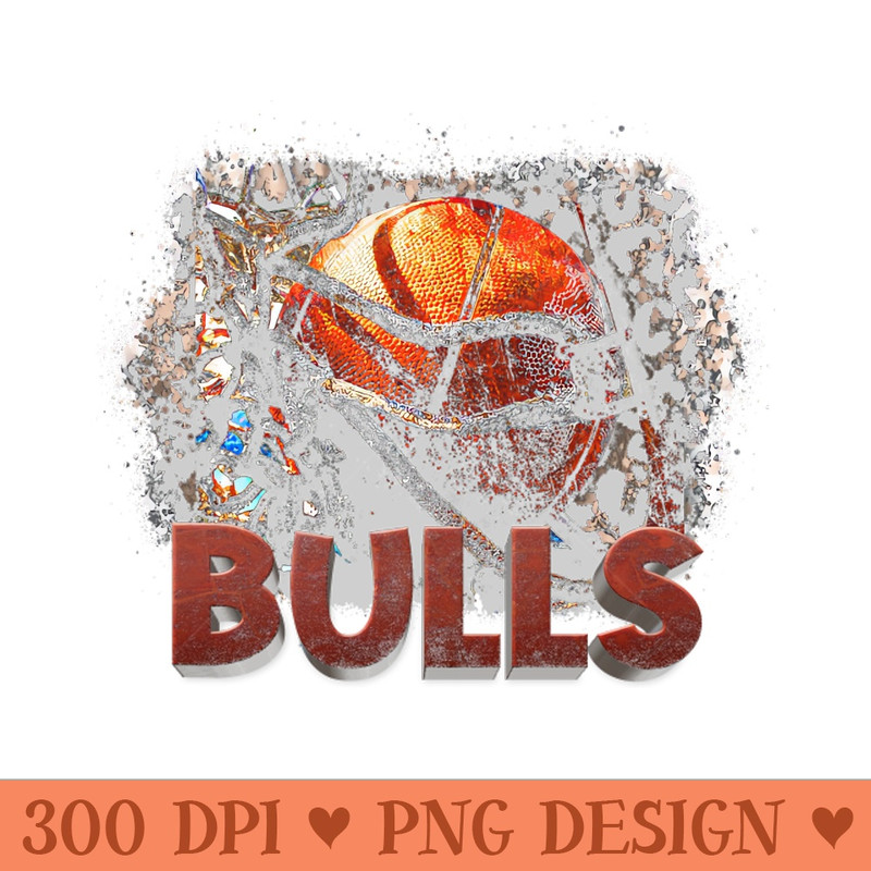 Classic Sports Bulls Proud Name Basketball - Vector PNG Download - Convenience