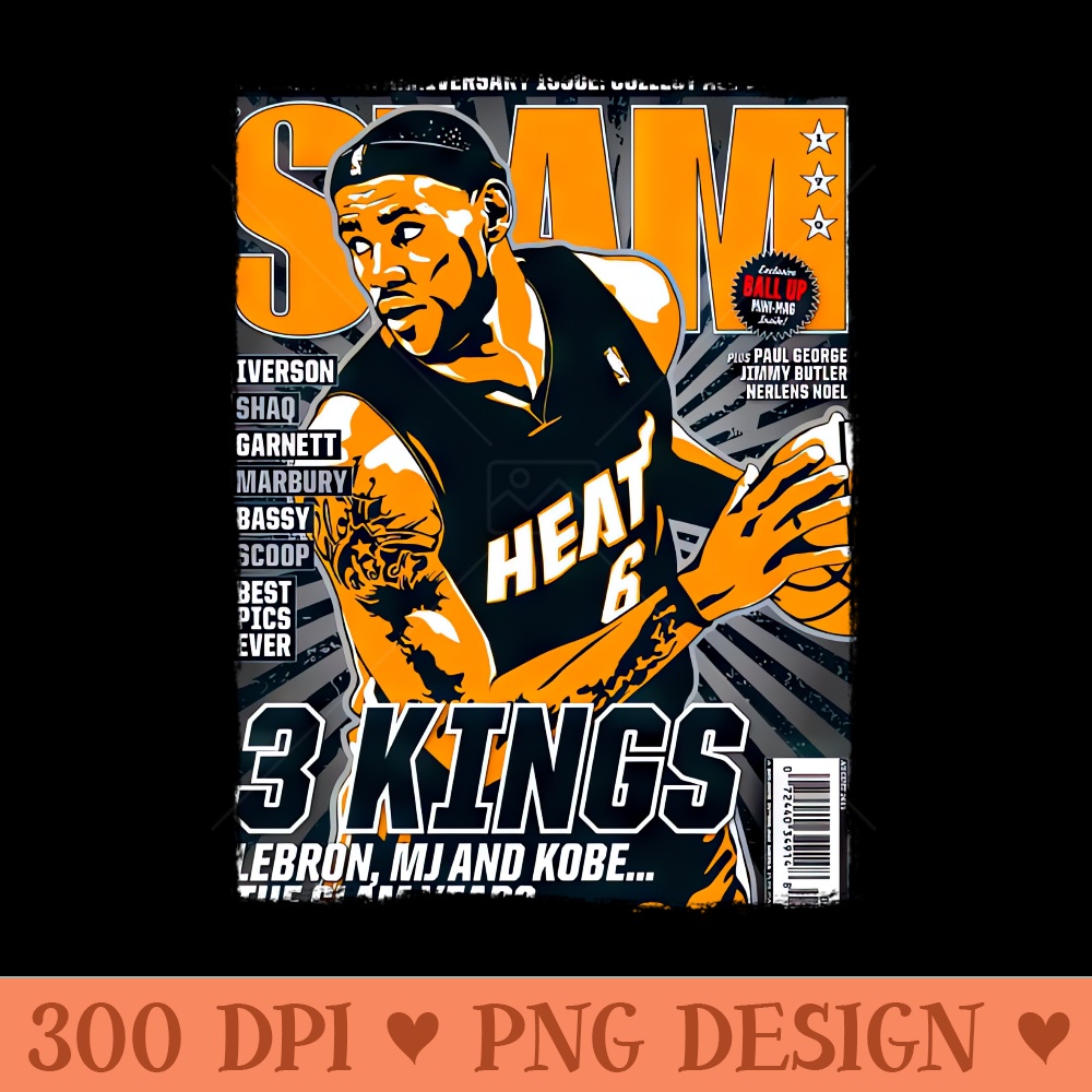 LBJ SLAM - Sublimation PNG Designs - Good Value