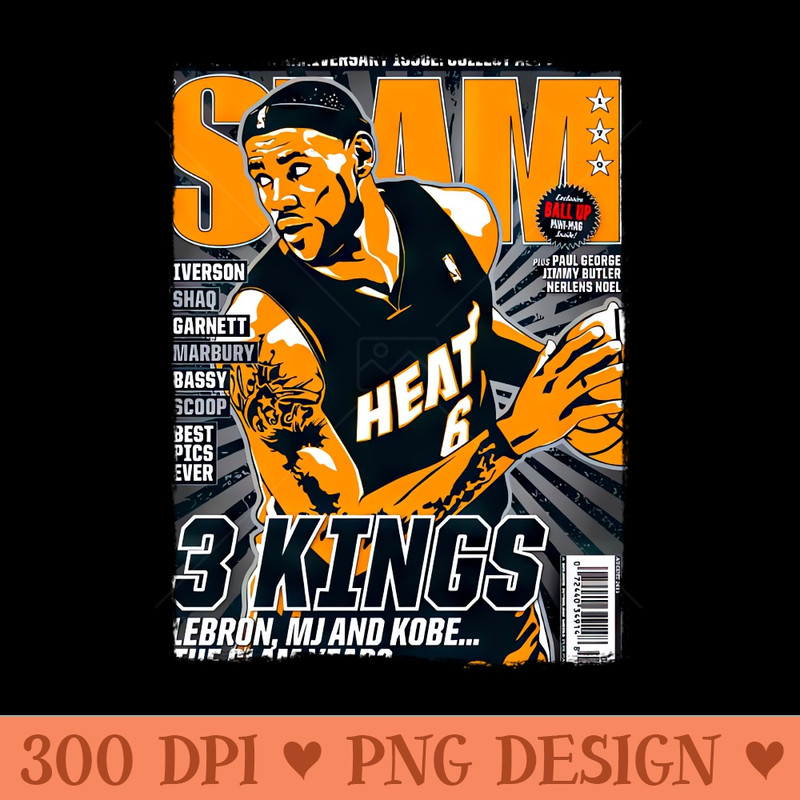 LBJ SLAM - Sublimation PNG Designs - Good Value