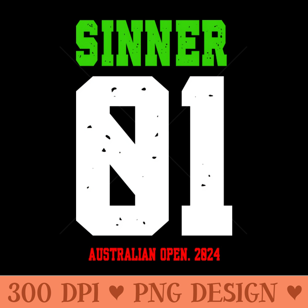 Jannik Sinner - PNG Illustrations - Professional Design