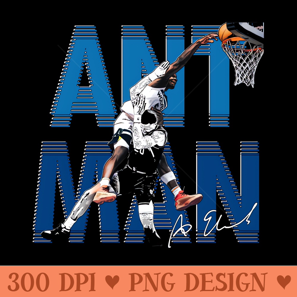 Anthony Edwards Poster Dunk - PNG Design Downloads - Unique