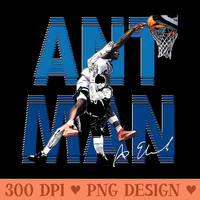 Anthony Edwards Poster Dunk - PNG Design Downloads - Unique