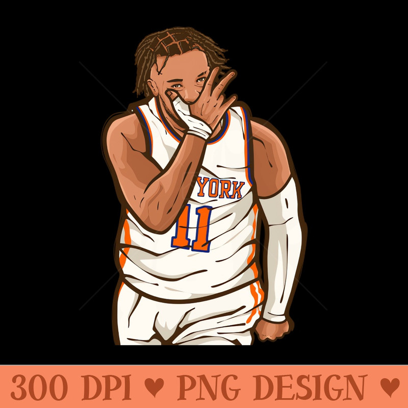 Jalen Brunson Three Point Celebration - PNG Graphics - Professional Design