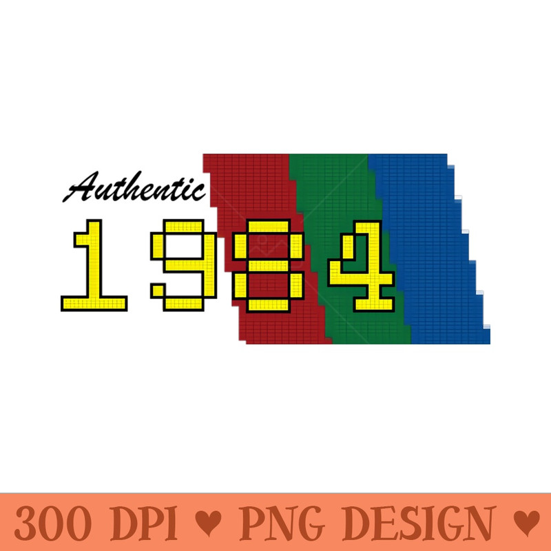 Authentic 1984 - PNG Designs - Unique