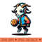 fun goat basketball - PNG Design Downloads - Unique