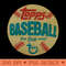 Retro Topps baseball the real one topps - PNG Download Library - Good Value