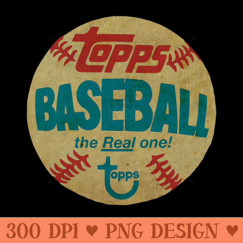 Retro Topps baseball the real one topps - PNG Download Library - Good Value