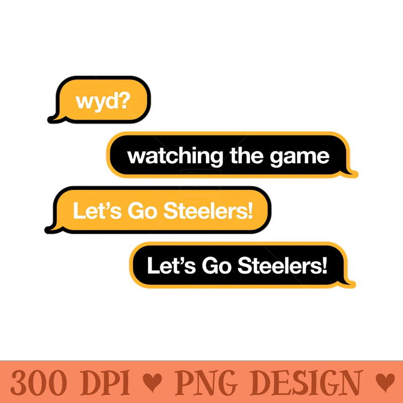 Steelers WYD Text - Instant PNG Download - Popularity