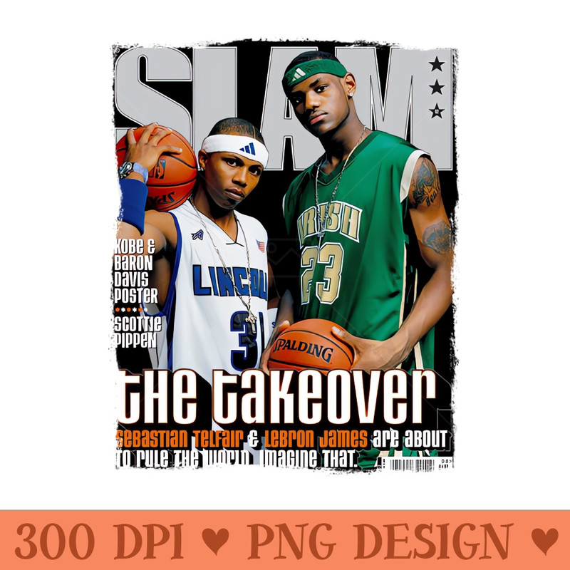 Young LBJ SLAM - Digital PNG Art - Unique