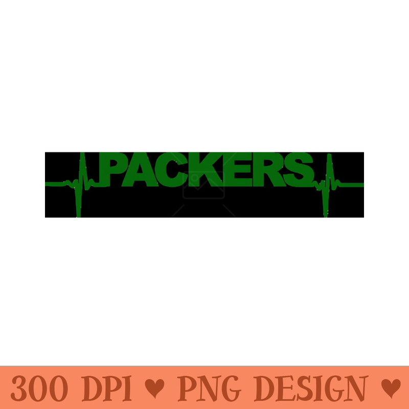 packers heartbeat green Tshirt - PNG Download - Flexibility