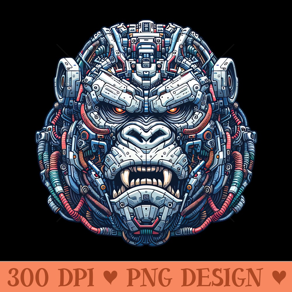Mecha Apes S04 D35 - Digital PNG Art - Good Value