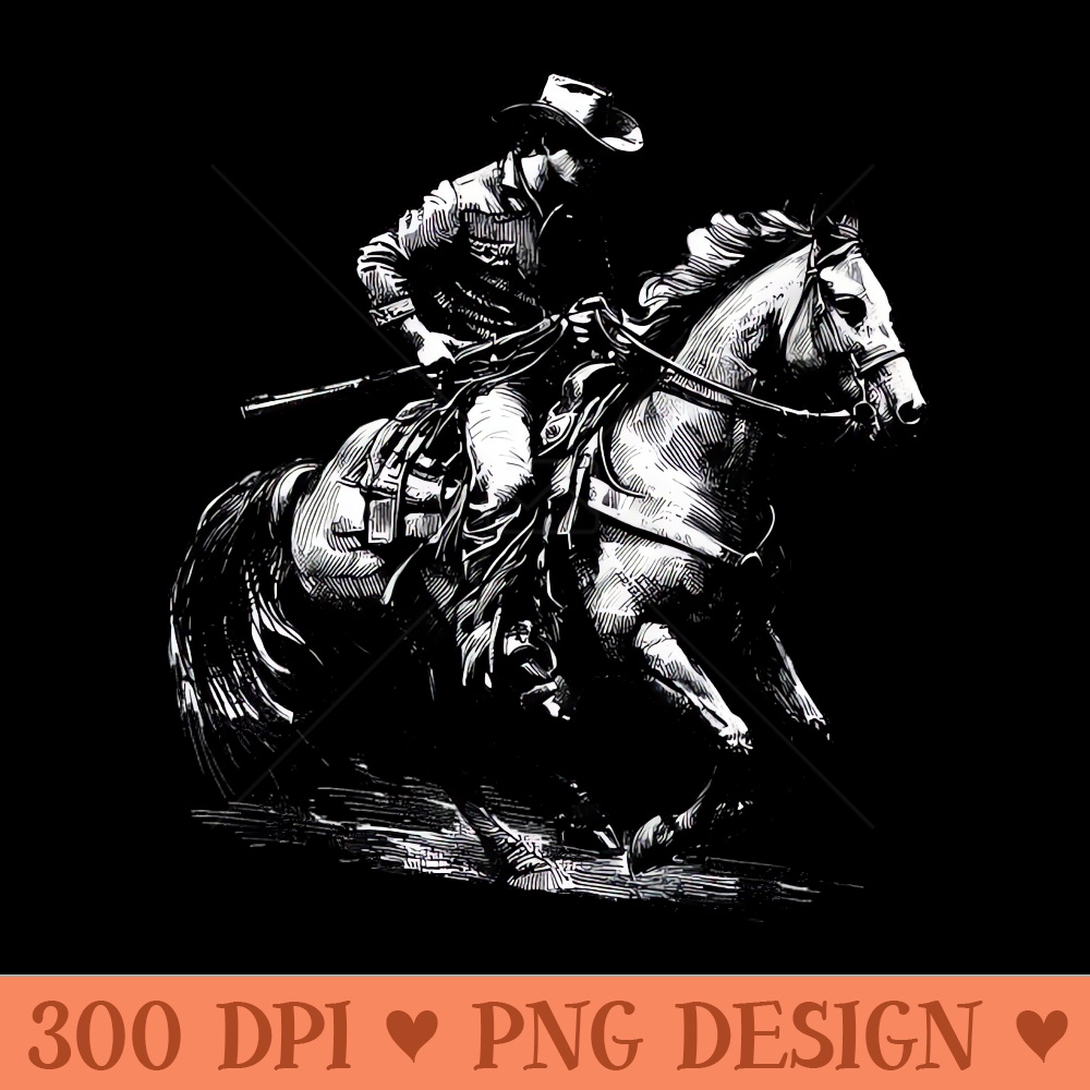 Cowboy - Digital PNG Files - Good Value
