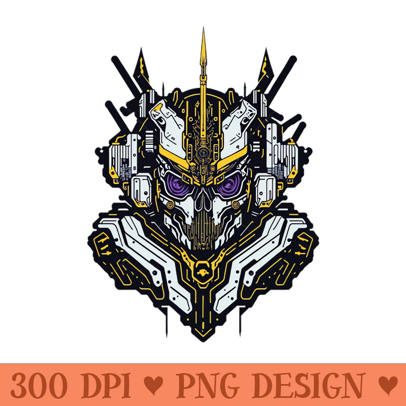 Mecha Skull S02 D88 - PNG Download Collection - High Quality 300 DPI