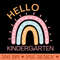 Hello Kindergarten Boho Rainbow Back to School - Transparent PNG - Customer Support
