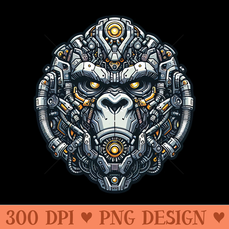 Mecha Apes S02 D03 - Sublimation PNG - Unique