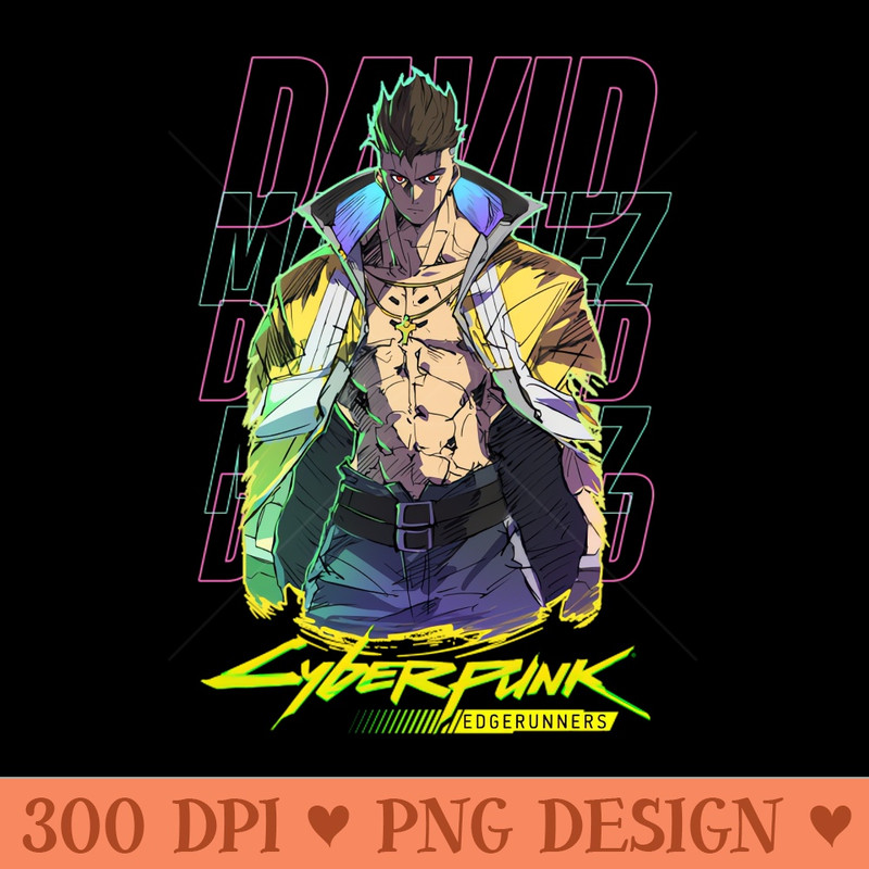 Cyberpunk Edgerunners David - PNG Download Store - Professional Design