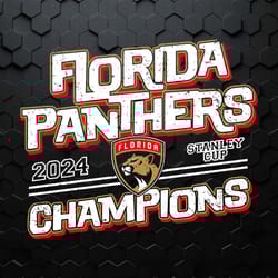 retro florida panthers champions 2024 svg