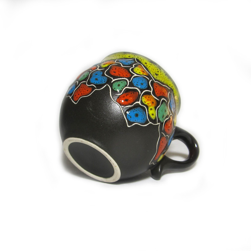 Bright Ceramic Coffee Cuphandmade Ceramic Cupbright Cappuccino Cupgift For Coffee Loverscozy Coffee Cup6 Oz Cupgif 5