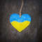 Ceramic Heart Shaped Necklace Pendantceramic Yellow Blue Heart Necklacehandmade Ceramic Heart Jewel 3