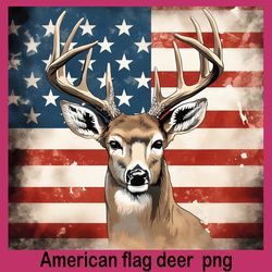 american flag deer, american flag with deer, deer american flag
