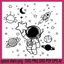 space stars png, astronaut svg, astronaut png
