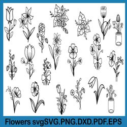 flowers svg, svg flower, hawaiian flower svg
