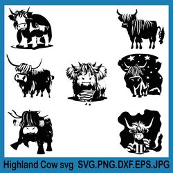 highland cow svg, highland cow png, highlands of png