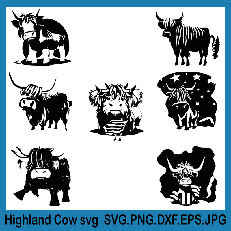 Highland Cow svg