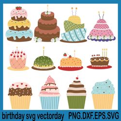 birthday svg vectorday, cake svg, svg cake