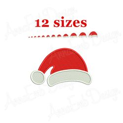santa hat embroidery design. santa hat silhouette. mini santa hat. machine embroidery. christmas embroidery. christmas s