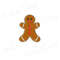 Gingerbread Man Applique Embroidery Design Mini Gingerbread Man Christmas Embroidery Design Machine 1