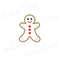 Gingerbread Man Applique Embroidery Design Mini Gingerbread Man Christmas Embroidery Design Machine 2