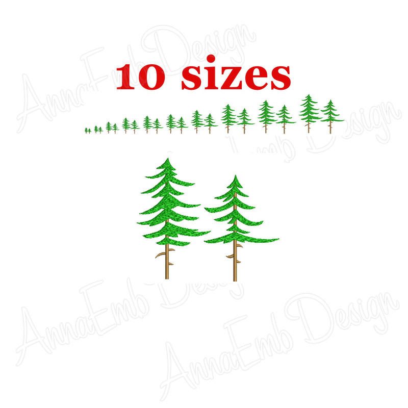 Tree Embroidery Design Camping Embroidery Design Tree Mini Tree Silhouette Christmas Tree Design Ma 0