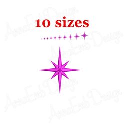star embroidery design. star machine embroidery. star filled stitch. star silhouette. mini embroidery. mini star. basic