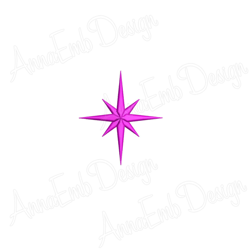 Star Embroidery Design Star Machine Embroidery Star Filled Stitch Star Silhouette Mini Embroidery M 1