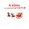 Santa Sleigh Embroidery Design Santa Claus Embroidery Design Machine Embroidery Santa With Reindeer 0