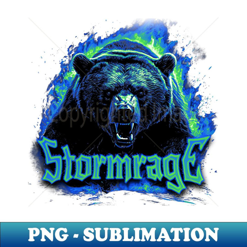 STORMRAGE BEAR - Special Edition Sublimation PNG File