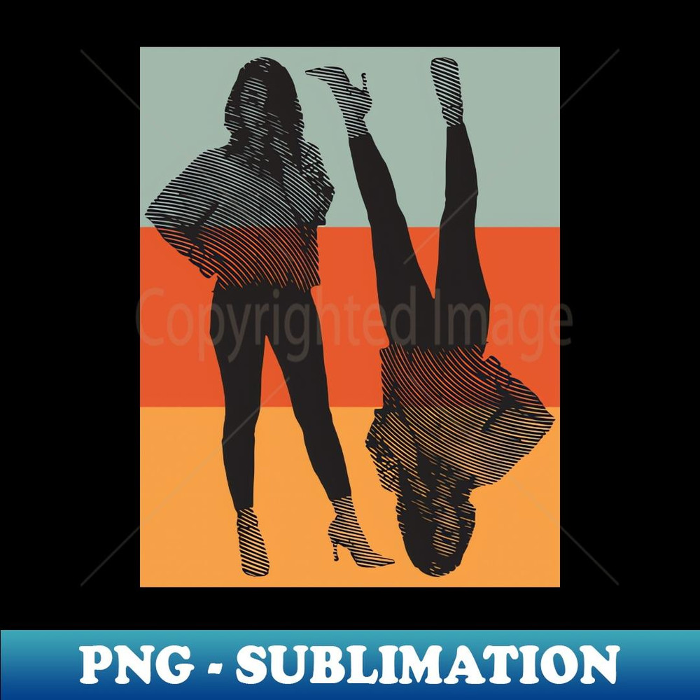 Stylish Girl Wearing High Heels - Creative Sublimation PNG Download