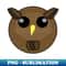 Bubble Owl - PNG Transparent Digital Download File for Sublimation