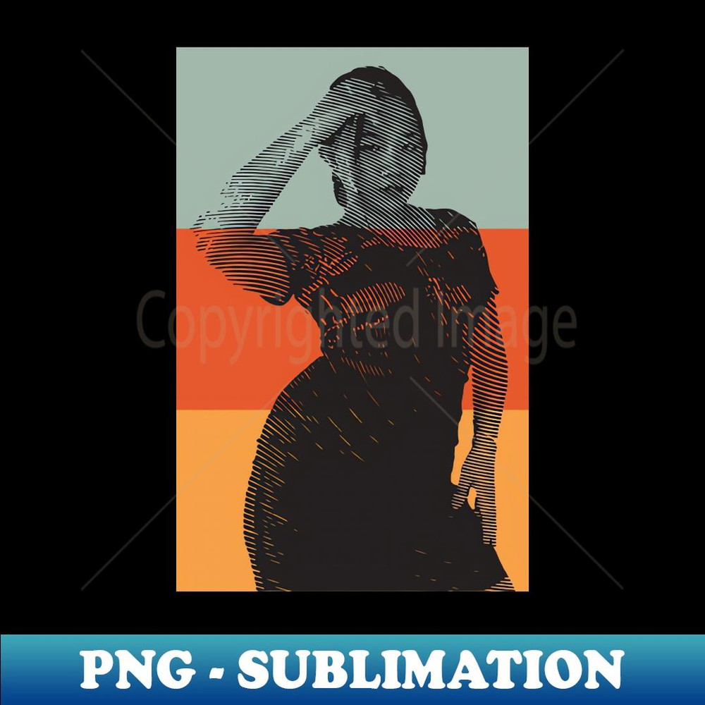 Pop Art Abstract Girl - Signature Sublimation PNG File