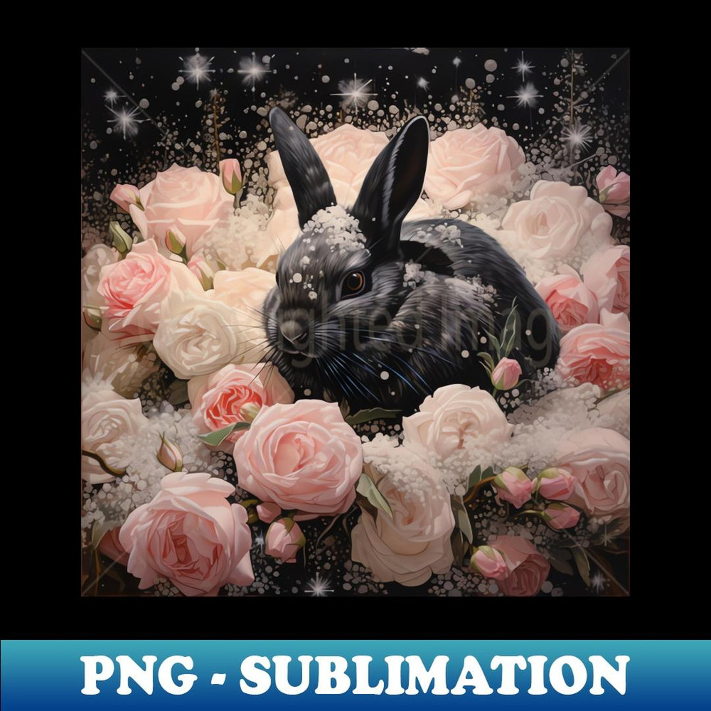 Luxe Rabbit - Sublimation-Ready PNG File