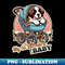 Baby St. Bernard - Instant PNG Sublimation Download
