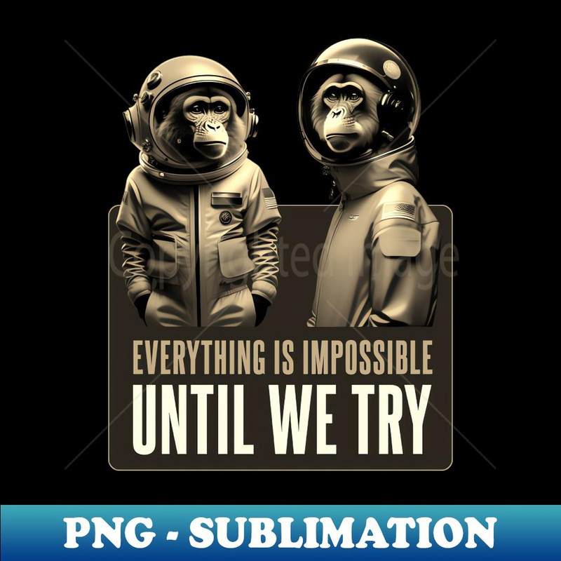 Space Monkeys - Evolving Beyond Limits Tribute - Elegant Sublimation PNG Download
