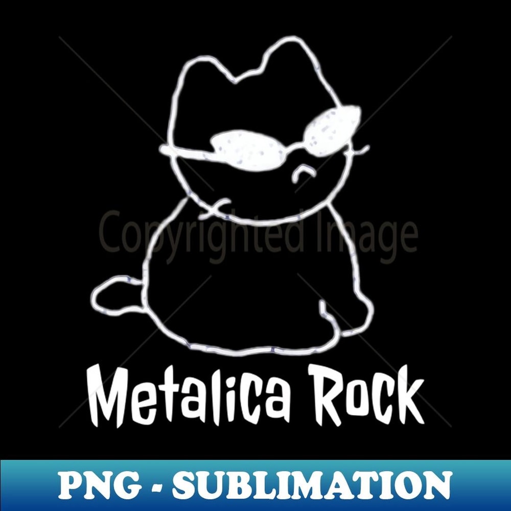 Metalica Rock - Vintage Sublimation PNG Download