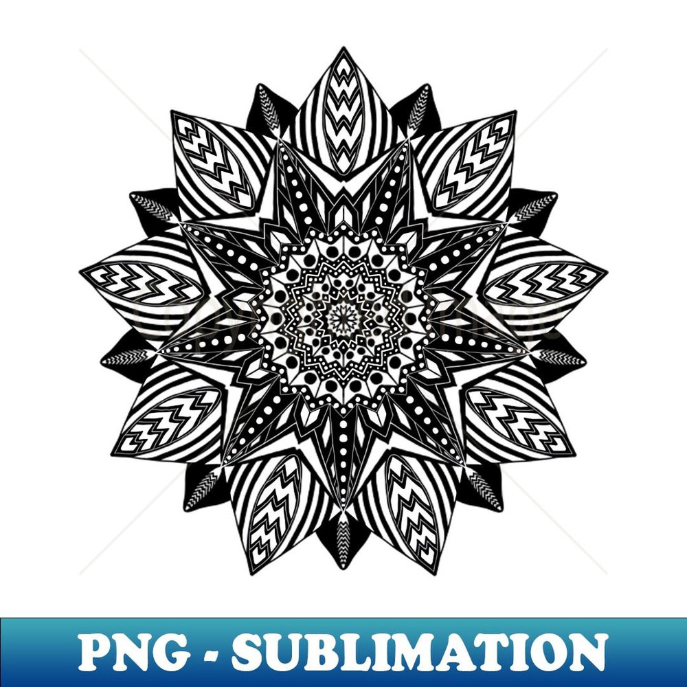 African mandala flower design - Aesthetic Sublimation Digital File