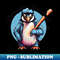 Penguin Baseball - High-Quality PNG Sublimation Download